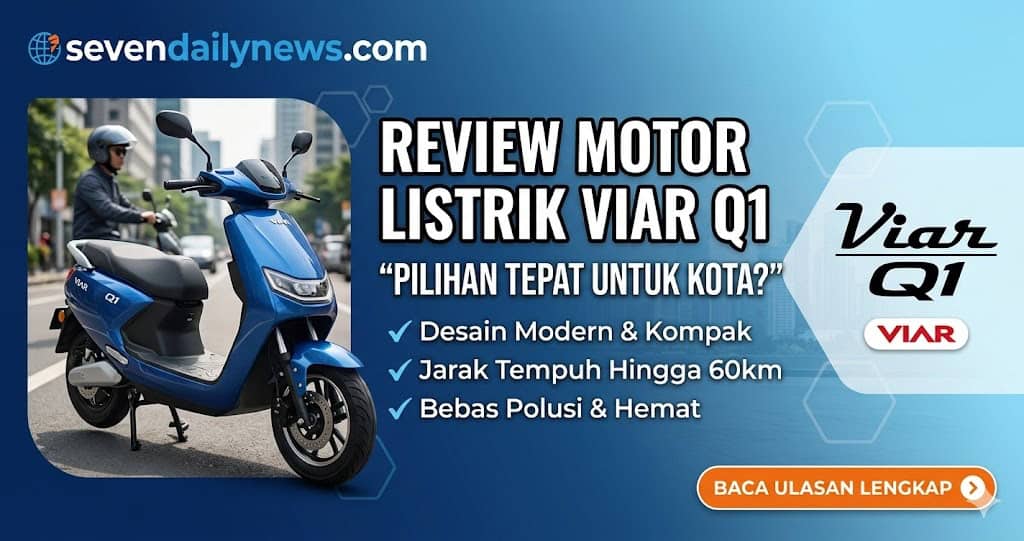 Viar Q1: Motor Listrik Stylish Irit Harian